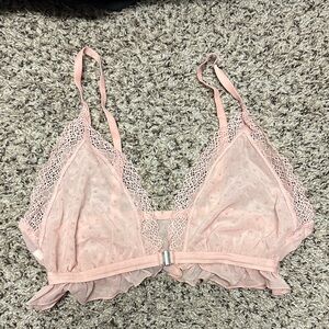 Soft Pink Lace Bralettes